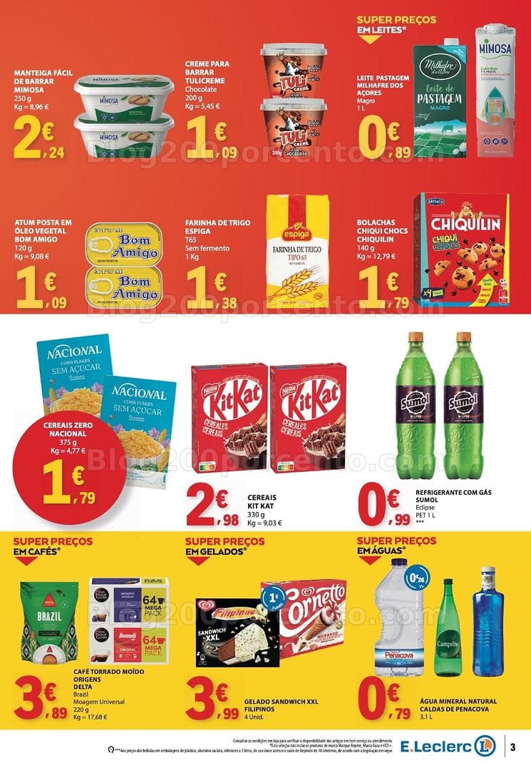 Antevisão Folheto E-LECLERC Promoções Fim de Semana - 23 a 25 outubro